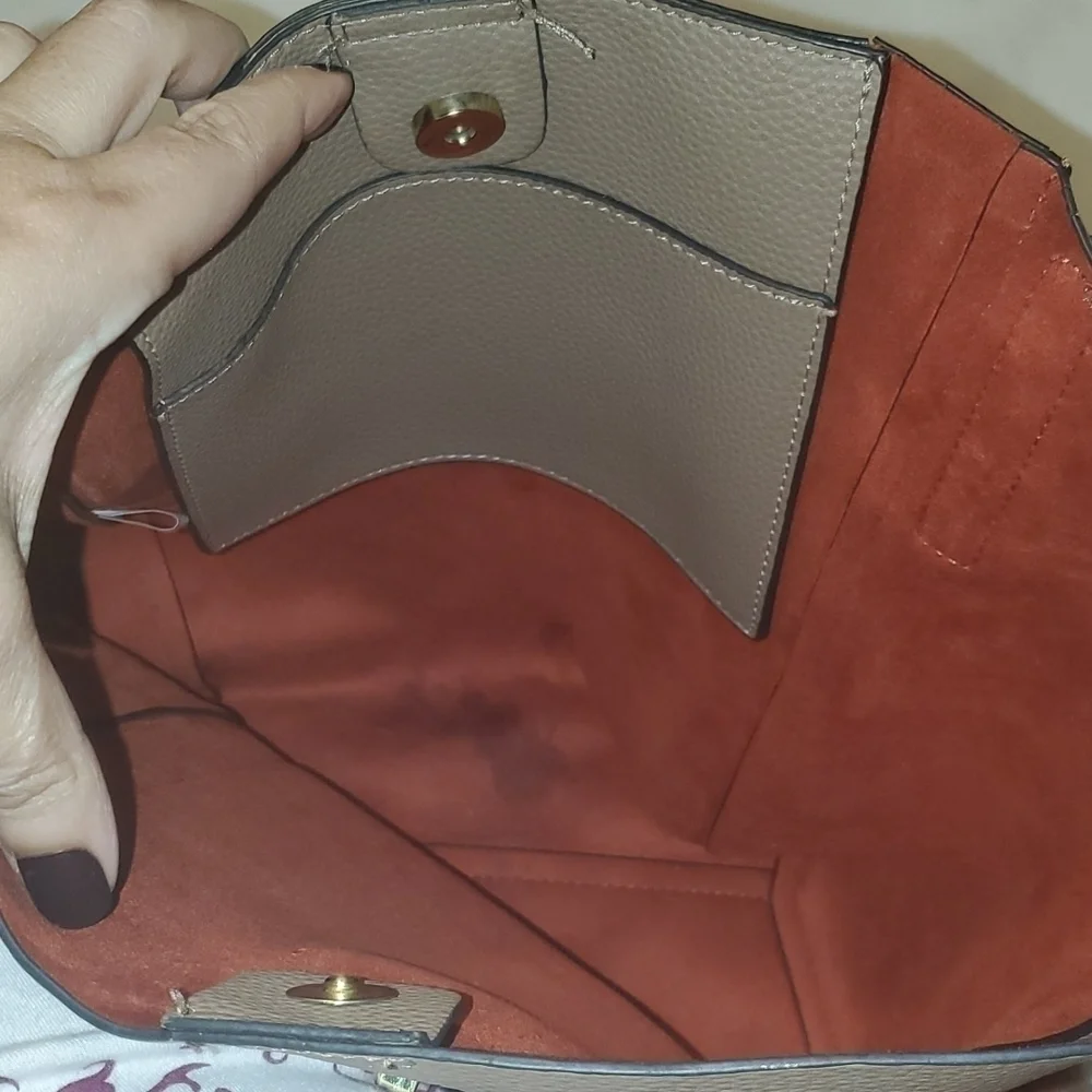 Steve Madden Taube color shoulder bag with a scarf Size Medium - Picture 5 of 13